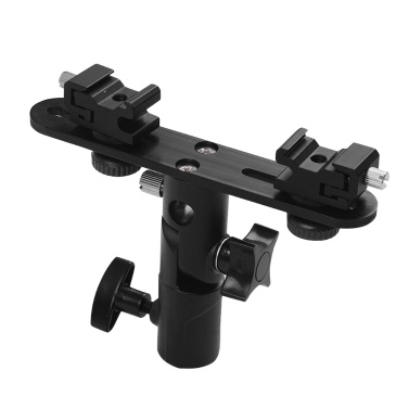 T-shaped Dual Flash Bracket Flash  Speedlite Stand