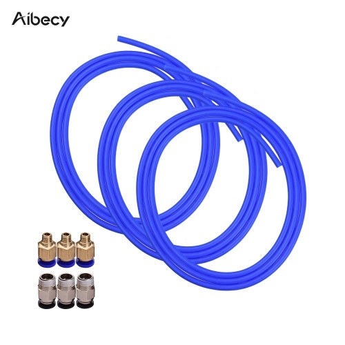 Aibecy 3шт синий PTFE трубка шланг